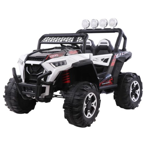 918 4DM Kids Electric Ride on UTV (White) with Bluetooth