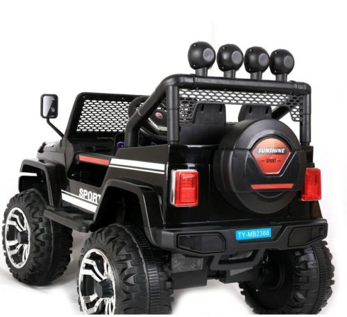 S2388-Kids ride On Car 12V 2.4G Remote Control Jeep-(Black) - Image 2