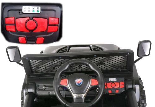 S2388-Kids ride On Car 12V 2.4G Remote Control Jeep-(Red) - Image 2