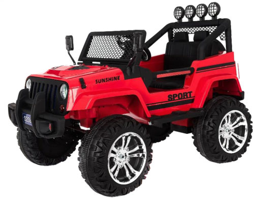 S2388-Kids ride On Car 12V 2.4G Remote Control Jeep-(Red) - Image 5