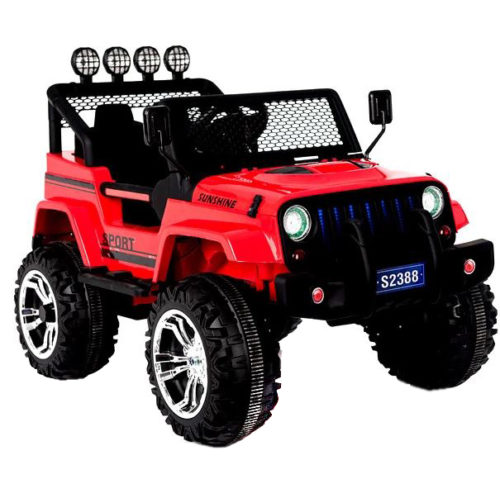 S2388-Kids ride On Car 12V 2.4G Remote Control Jeep-(Red)