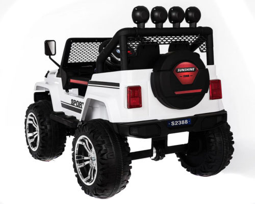 S2388-Kids ride On Car 12V 2.4G Remote Control Jeep-(White) - Image 3