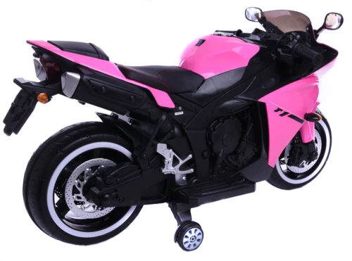 T-1 Kids Electric Motorcycle Kids Ride On Motorcycle 12V (Pink) - Image 2